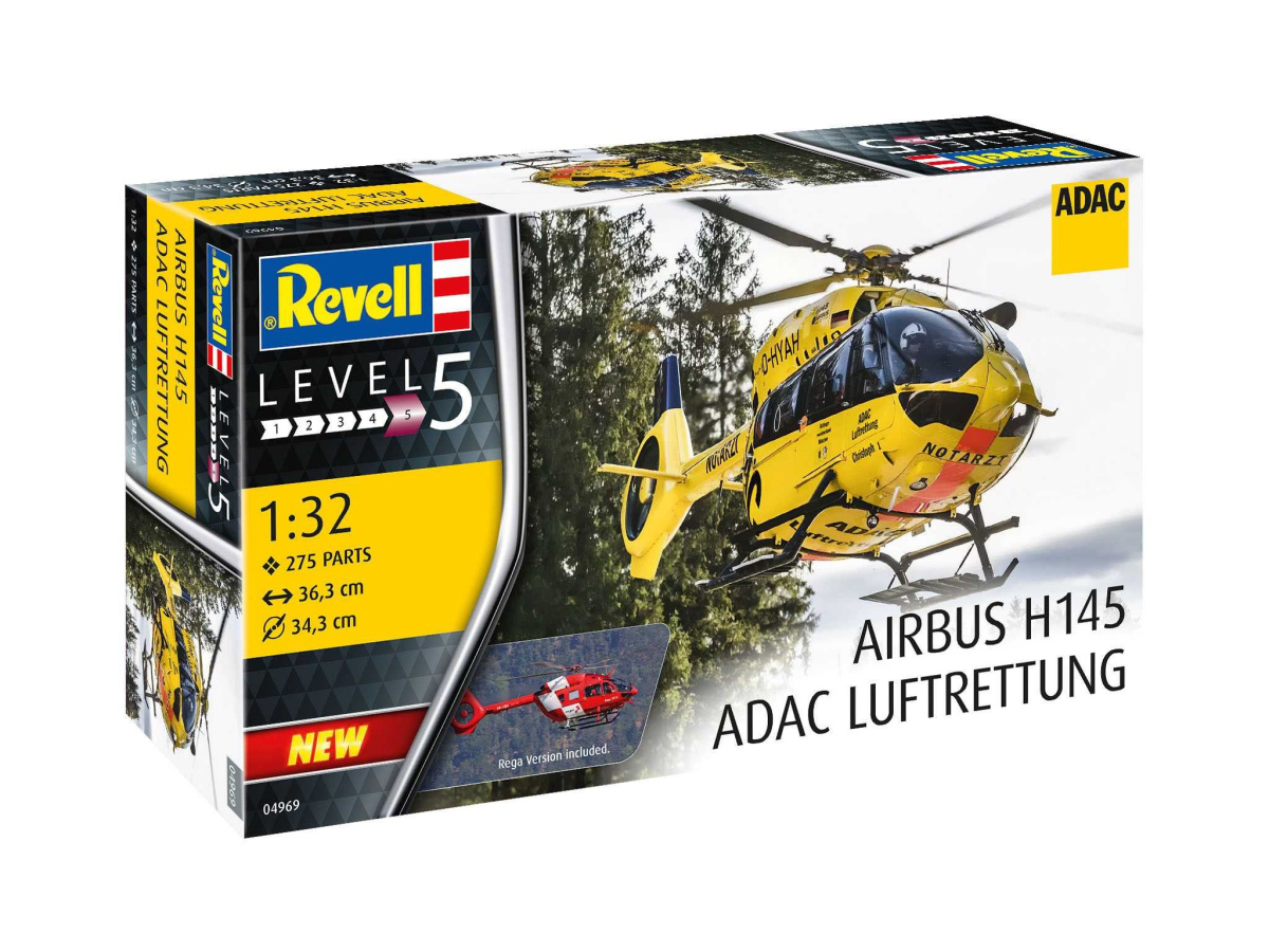 KIT PARA MONTAR REVELL HELICÓPTERO AIRBUS H145 ADAC LUFTRETTUNG 1